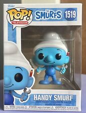 Funko Pop Television: HANDY SMURF #1519 (The Smurfs Series) w/Protector IN HAND picture