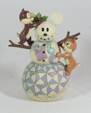 Jim Shore Disney Traditions “Woodland Winter Wonderland” Chip & Dale Snowman picture