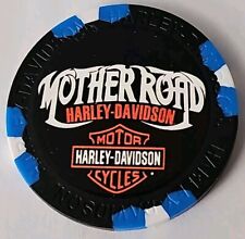Harley Davidson Poker Chip Famous Route 66 Mother Road HD Kingman AZ NEW picture