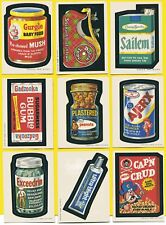 Lot 27 Topps 1973 Wacky Packages Series 2 White Backs (1 dupe) Writing on Back picture