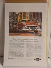 Magazine Advertisement 1953 Chevrolet Two-Ten 4-Door Sedan Brown/ Tan picture