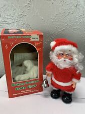 Vintage Walking Electronic Santa Claus with Box music works - motion does not picture