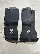 Large - Outdoor Research Mittens Extreme Cold Weather Gloves Happy USMC Black picture