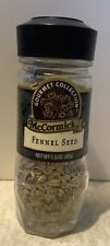FENNEL SEED Vintage McCormick Spice Jar Spice Bottle Black Lid picture