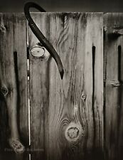 1956/72 ANSEL ADAMS  Vintage Wooden Fence Iron Hook Photo Engraving Art 11X14 picture