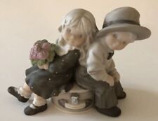 1996 Enesco JUST YOU AND ME ALWAYS Kim Anderson Boy Girl Ceramic Figurine picture