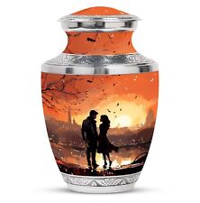 Silhouette of Love in City of Echoes Large Memorial Urns For Ashes Size 10