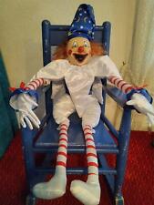 POLTERGEIST CLOWN DOLL HALLOWEEN HORROR DISPLAY PROP - HAUNTED CREEPY 3' TALL picture