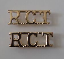 British Army Royal Corps of Transport Anodised/Staybright Shoulder Titles picture