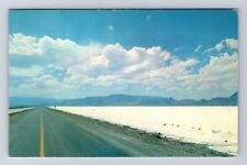 Bonneville Salt Flats UT-Utah, Great Salt Lake Desert, Antique Vintage Postcard picture
