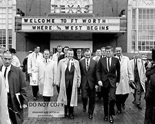 JOHN F. KENNEDY LEAVES THE HOTEL TEXAS IN FT. WORTH 11/22/63 8X10 PHOTO (AZ035) picture