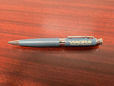VIAGRA Blue Gray Hour Glass Heavy Metal Drug Rep Pen picture