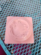 Vintage Evyan Body Dusting Powder White Shoulders 1950s Pink Embossed NO PUFF picture