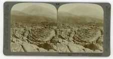 Italy ~ LAVA AT BASE OF VESUVIUS ~ Stereoview uit54 picture