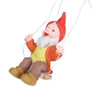 Vtg Heissner Garden Gnome on swing Plastic Figurine  West Germany picture