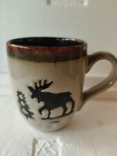 Woodland Home Studio Moose Rustic Ceramic Coffee Mug picture