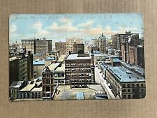 Postcard St Louis MO Missouri Skyline View from Planters Hotel Vintage PC picture