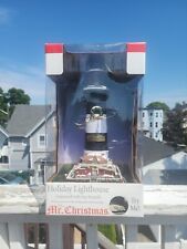 VTG Mr. Christmas Holiday Lighthouse Animated w/Sea Sounds Fire Island New York picture
