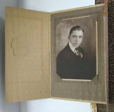 Antique 1910s Tri-fold  B &W Cabinet Photograph Of a Man Brockton, MA -E10 picture