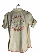 NWT Dallas Harley Davidson Woman's Woven Birch Collared Button Up Shirt  picture