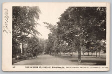 Wilkes Barre Pa Pennsylvania - View of River Street & Park 1903 - Postcard picture