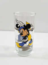 Vintage Disney Mickey Mouse Drink Glass Dancing Boombox Aerobics picture
