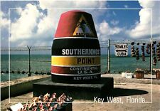Vintage Postcard 4x6- SOUTHERNMOST POINT, KEY WEST, FL. picture