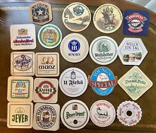 Lot Of 20 Vintage German, Czech, English, Japan Beer Coasters Mats U Fleku picture