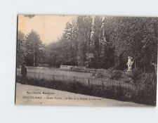 Postcard Le Lac et la Statue Le Chasseur, Jardin Public, Montélimar, France picture