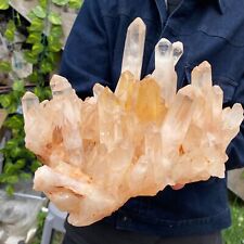 7.9LB A++Large Natural clear white Crystal Himalayan quartz cluster /mineralsls picture