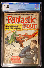1963 Marvel Fantastic Four #10 CGC 1.8 Off White Pages. picture