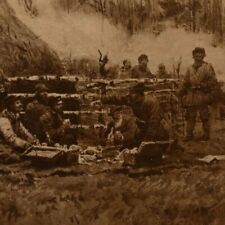 c1914-18 Russian Military Art Postcard - Soldiers Having Lunch Outdoors picture