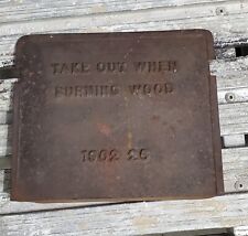 Vintage Antique Household Cast Iron Wood Stove Ash Door or Vent picture