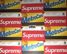 Supreme Metro Card NYC Subway MTA Train Pass New York City Metrocard SS17 X picture