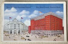Postcard Main Entrance Terminal Station The Hotel Essex Boston Mass Unposted Vtg picture