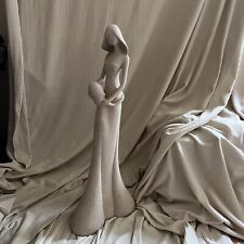 Herco Gift Professional Sandstone Mother & Child Sculpture 15 Inches picture