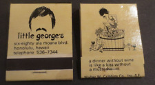 Set Of 2 LITTLE GEORGE'S HONOLULU  Matchbooks and Unstruck picture