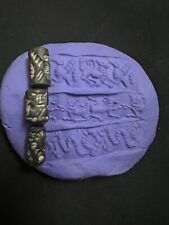 3 pcs rare central Asian Afghanistan region black stone cylinder animal seal k1 picture