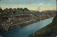 Panama Canal Suspension Bridge c1910 Vintage Postcard picture