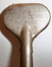 Vintage Green Wooden Handle SUREHOLD UTENSIL CLEANER By Select Sports NYC picture
