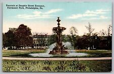 Philadelphia Pennsylvania Fairmount Park Dauphin Street Fountain DB Postcard picture