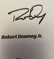 Robert Downey Jr. & Thomas Kostigen Signed Cool Food Hardcover Book, New. picture