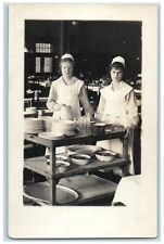 c1930's Waitresses Restaurant Interior RPPC Photo Unposted Vintage Postcard picture