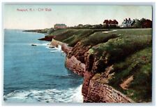 c1910's Cliff Walk Scene Newport Rhode Island RI Unposted Vintage Postcard picture