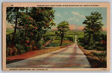 Postcard Looking East Laurel Ridge on Lincoln Hwy. Ligonier Pennsylvania   E 7 picture