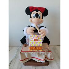 Telco 1996 Minnie Mouse gingerbread house animated motionette Xmas decor picture