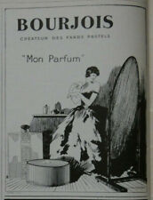 1926 BOURJOIS PRESS ADVERTISEMENT CREATOR OF PASTELS FARS MY PERFUME picture