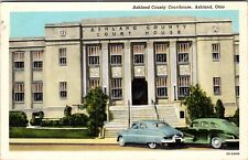 Ashland OH-Ohio, Ashland County Courthouse, c1956 Vintage Souvenir Postcard picture