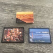 Vtg Golden Gate Bridge California San Francisco Magnet Set Of 3 picture