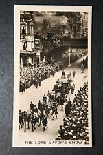 Lord Mayor's Show   Ludgate  London Vintage 1930's Photo Card  XC07 picture